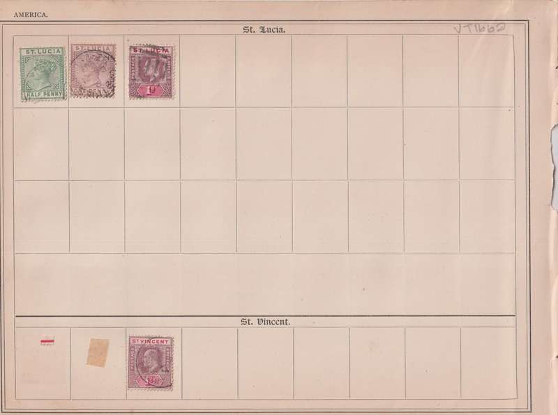 Stamps on paper Mix World