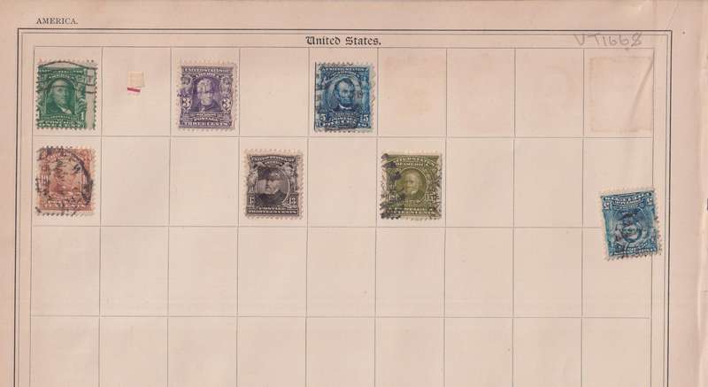 Stamps on paper Mix World