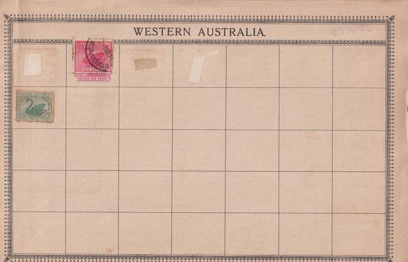 Stamps on paper Mix World