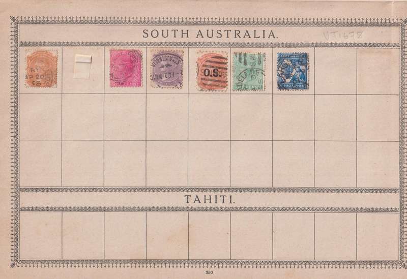 Stamps on paper Mix World