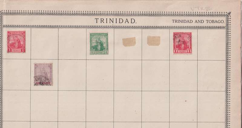Stamps on paper Mix World