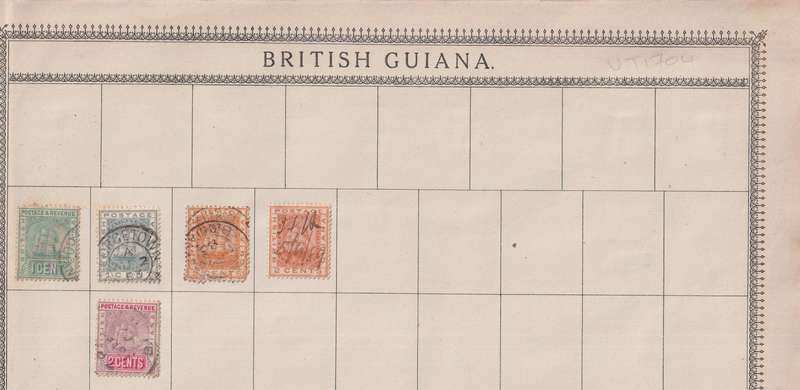 Stamps on paper Mix World