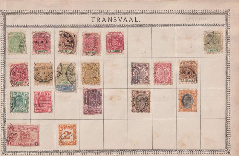 Stamps on paper Mix World