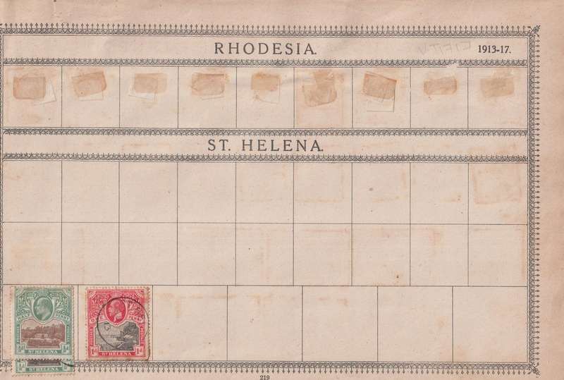 Stamps on paper Mix World