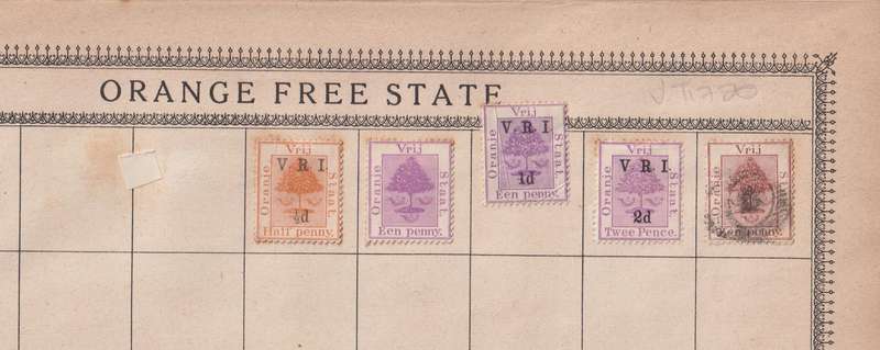 Stamps on paper Mix World