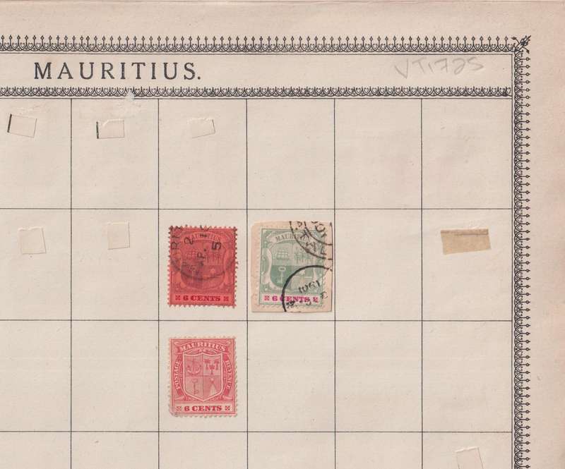 Stamps on paper Mix World