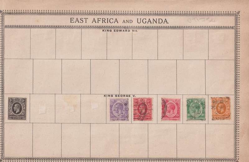 Stamps on paper Mix World