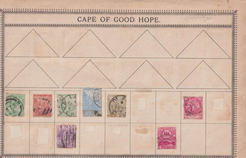 Stamps on paper Mix World
