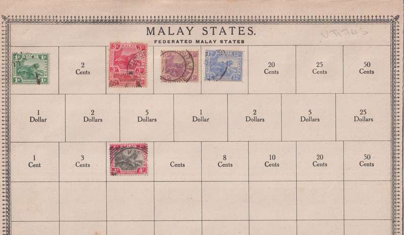 Stamps on paper Mix World