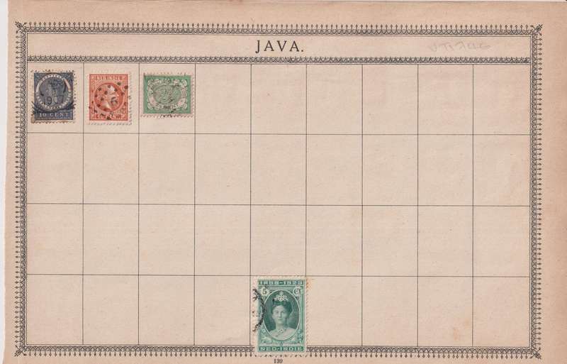 Stamps on paper Mix World