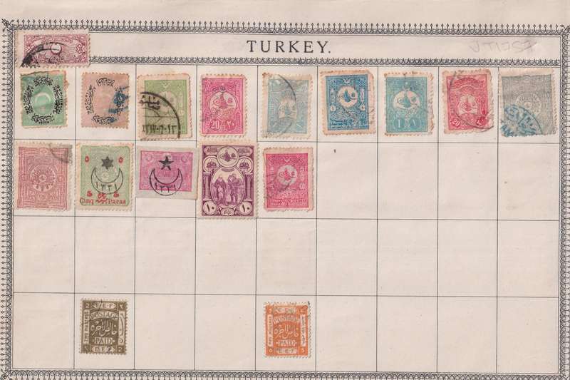 Stamps on paper Mix World