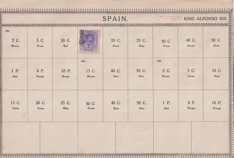 Stamps on paper Mix World