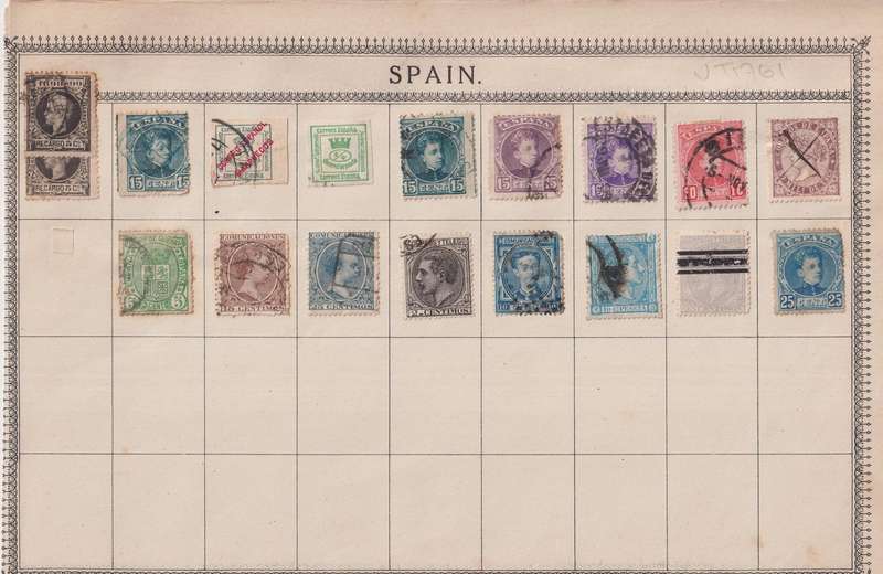 Stamps on paper Mix World