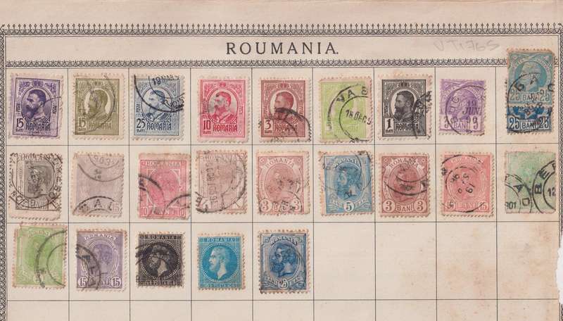Stamps on paper Mix World
