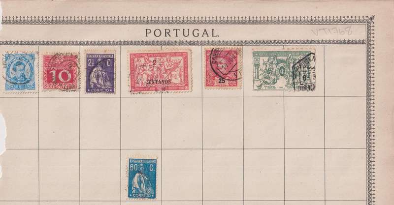 Stamps on paper Mix World
