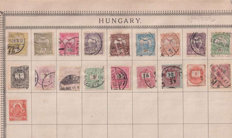 Stamps on paper Mix World