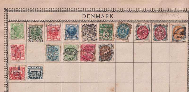 Stamps on paper Mix World
