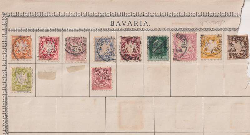 Stamps on paper Mix World