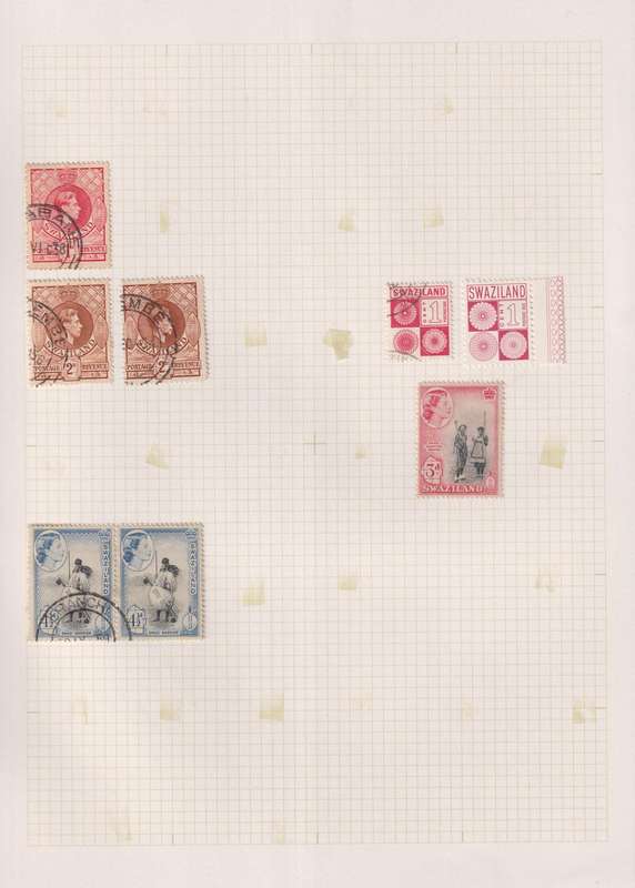 Stamps Swaziland Stamps on Paper