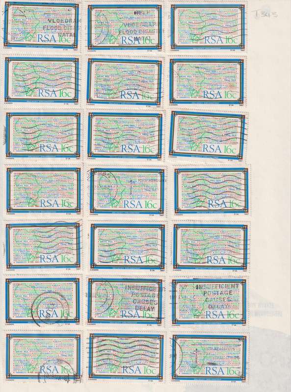 Stamps On paper Mixed