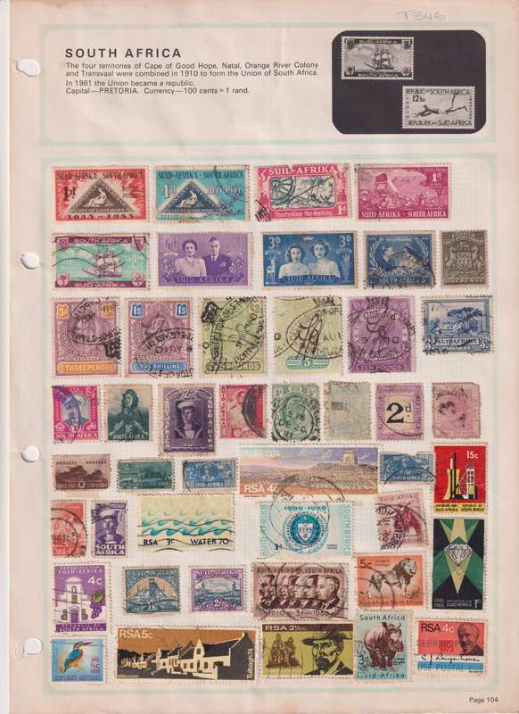 Stamps On paper Mixed