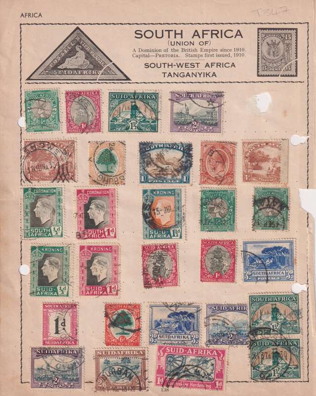 Stamps On paper Mixed