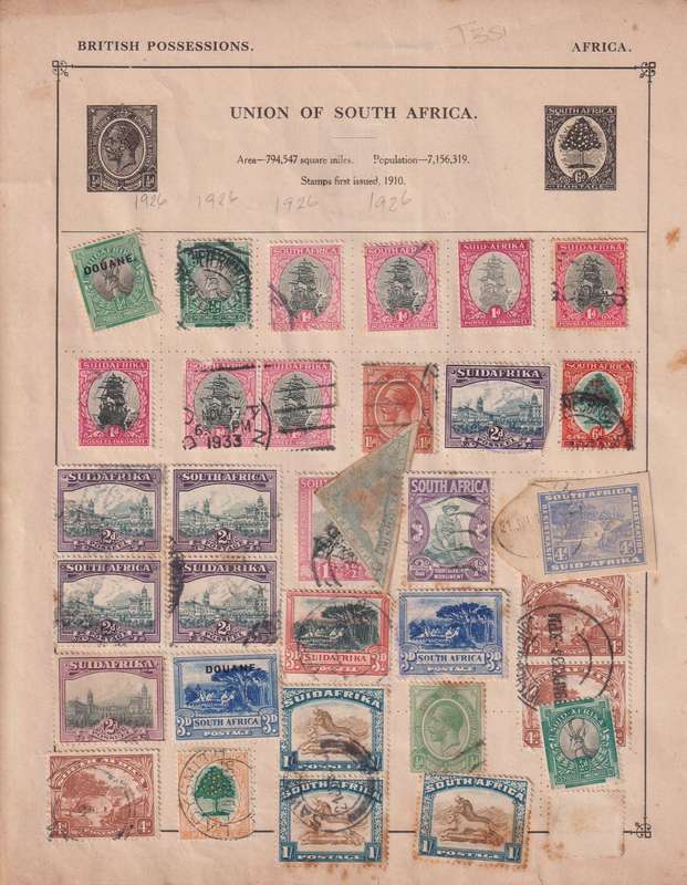 Stamps On paper Mixed