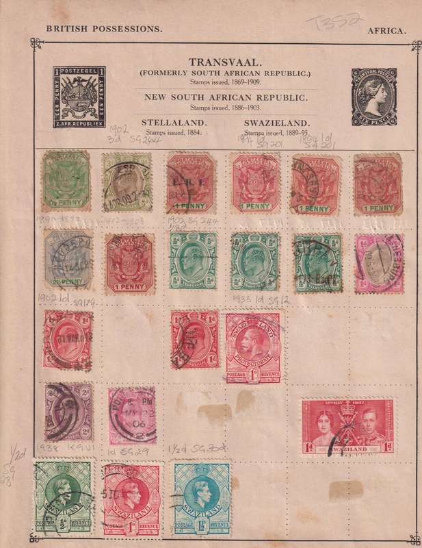 Stamps On paper Mixed