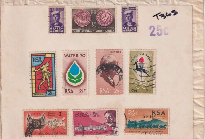Stamps On paper Mixed