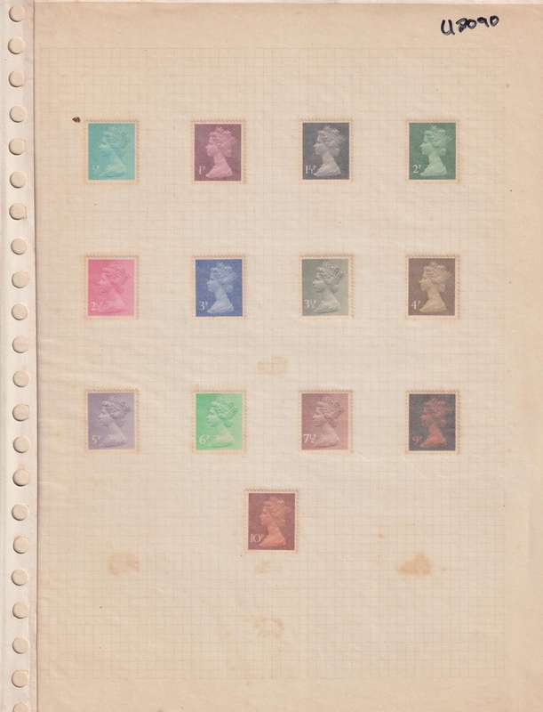 Stamps on paper Mix World