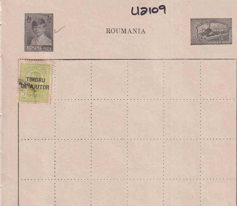 Stamps on paper Mix World