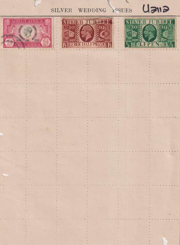 Stamps on paper Mix World