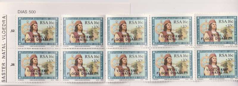 Stamps RSA 1988 Natal Flood Relief Fund