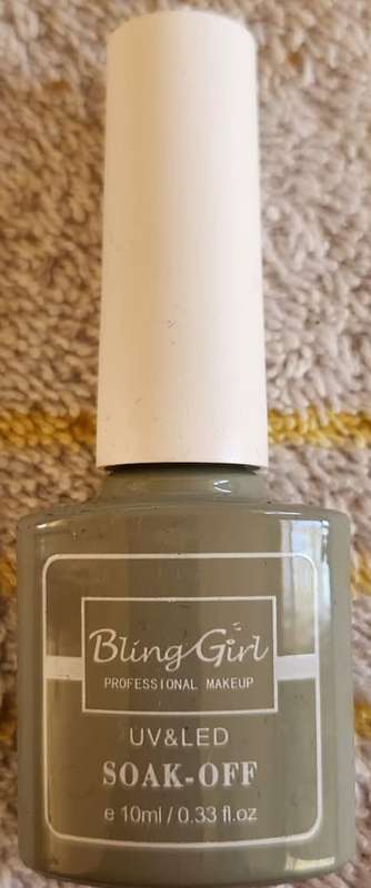 Soak Off UV/LED Gel Nail Polish Bling Girl Gray