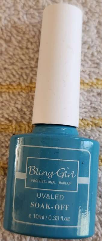 Soak Off UV/LED Gel Nail Polish Bling Girl Blue