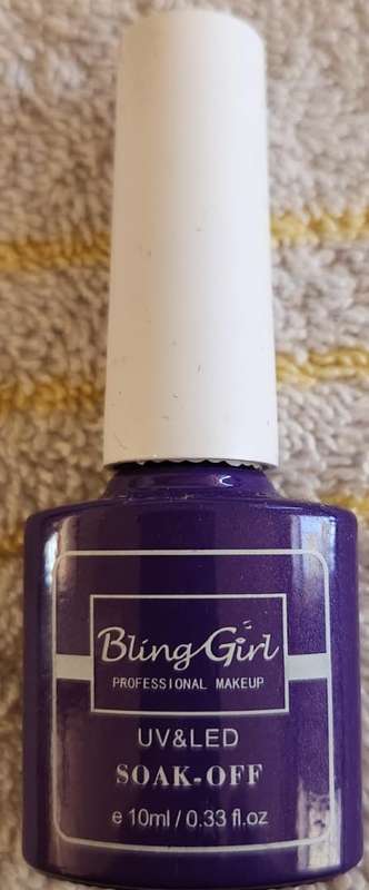 Soak Off UV/LED Gel Nail Polish Bling Girl Purple