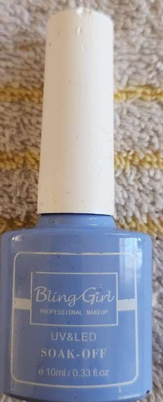 Soak Off UV/LED Gel Nail Polish Bling Girl Blue