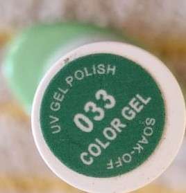 Soak Off UV/LED Gel Nail Polish Bling Girl Green