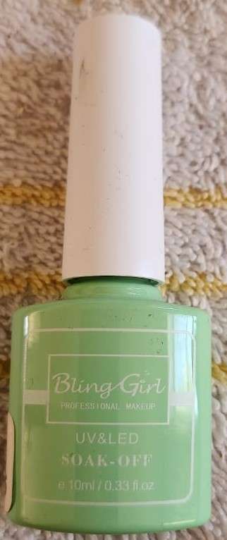 Soak Off UV/LED Gel Nail Polish Bling Girl Green