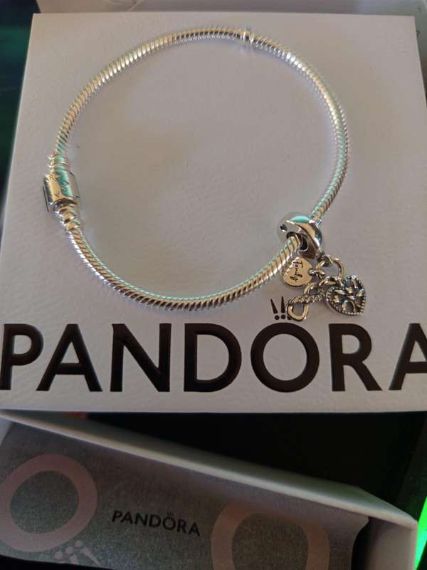 Original Pandora Family Infinity Triple dangle and Braclet