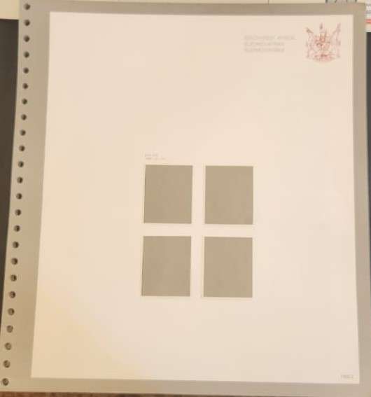 Stamp Collection Davo Pages SWA (Preprinted pages no stamps included)