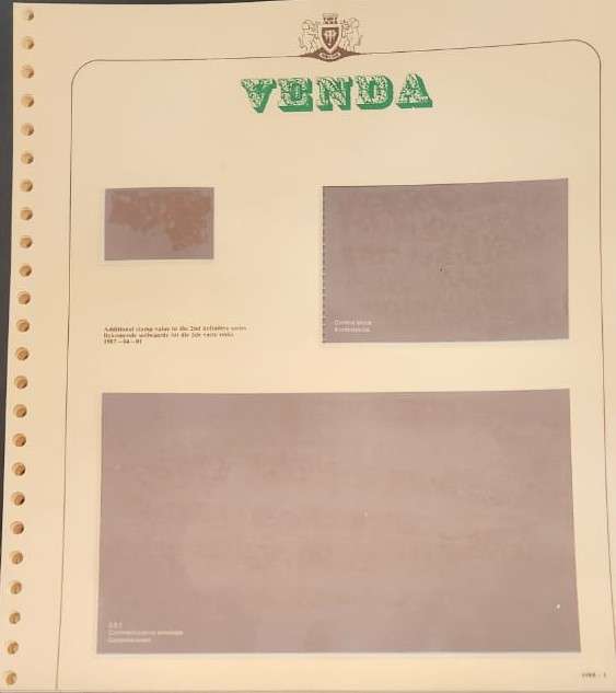 Stamp Collection Davo Pages Venda (Preprinted pages no stamps included)