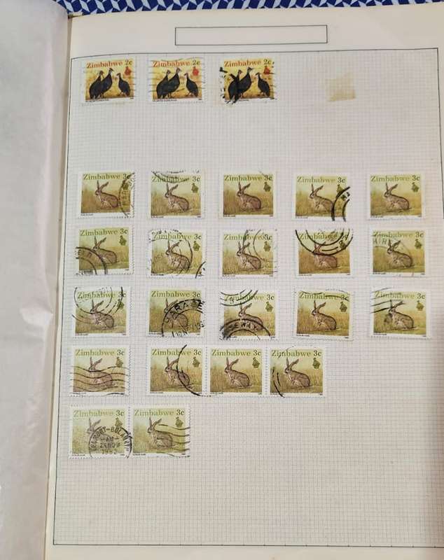 Stamp Album Zimbabwe Not Checked