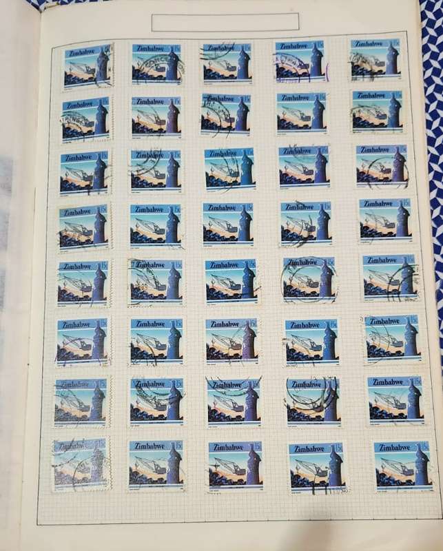 Stamp Album Zimbabwe Not Checked