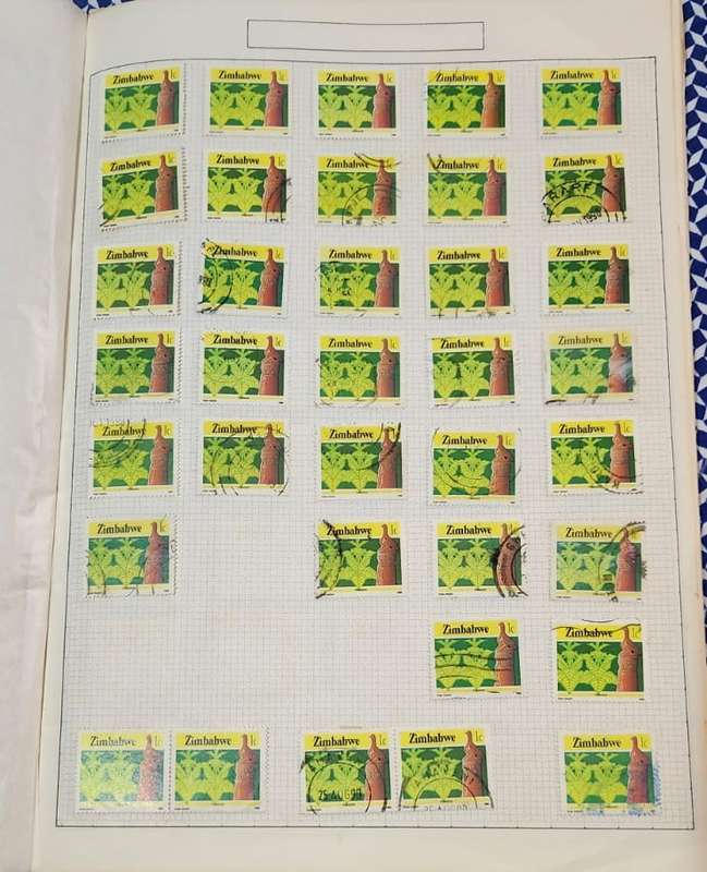 Stamp Album Zimbabwe Not Checked