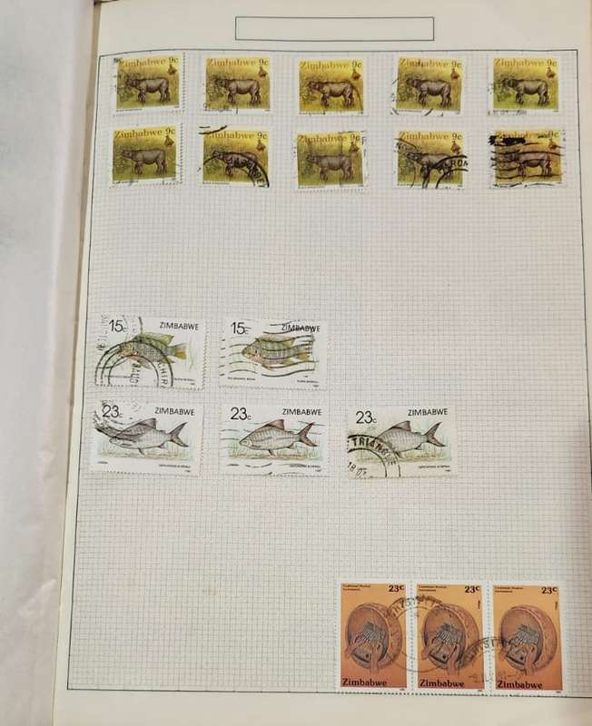 Stamp Album Zimbabwe Not Checked
