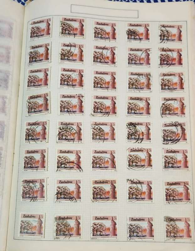 Stamp Album Zimbabwe Not Checked