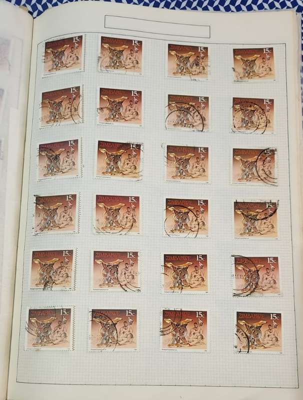 Stamp Album Zimbabwe Not Checked