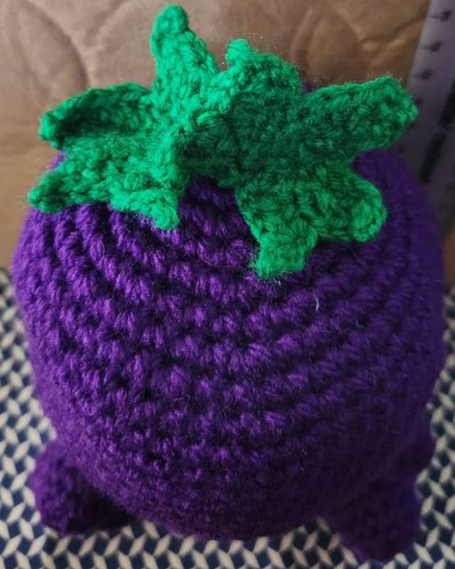 Crochet Plushie Grape Baby