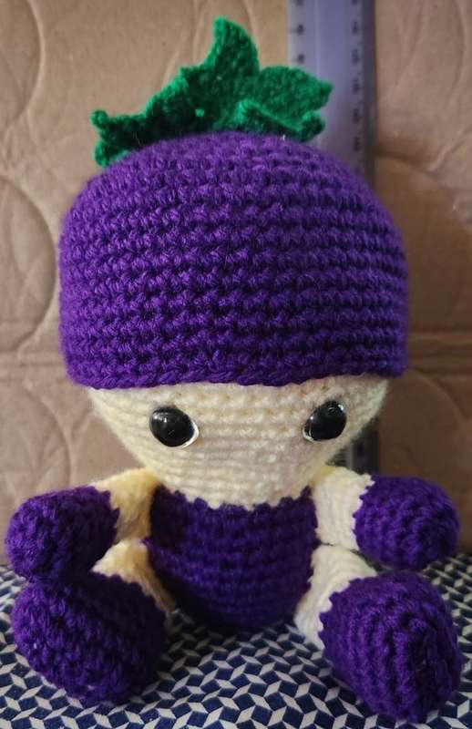 Crochet Plushie Grape Baby